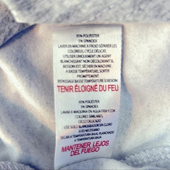 Rae Dunn Dream Heather Gray Long Sleeve Button Front Pajama Shirt Size Large - Picture 11 of 13